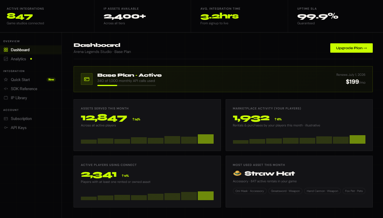 Developer Portal screenshot